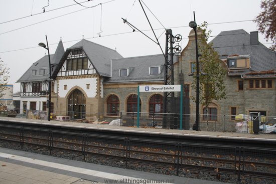 Oberursel's shiny new (restored) station building Towns
