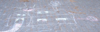 A chalk pavement picture