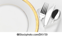 Plate with cutlery - ©iStockphoto.com/DNY59