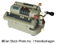 A mechanical calculator - ©Can Stock Photo Inc. / friendlydragon