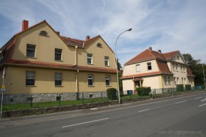 The railway housing in the Zimmersmühlenweg