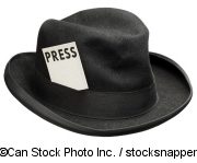 Hat with press card - ©Can Stock Photo Inc. / stocksnapper
