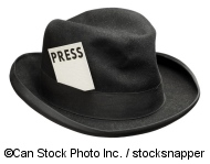 Hat with press card - ©Can Stock Photo Inc. / stocksnapper