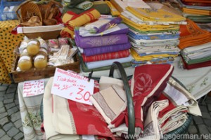 Tablecloths from Bonjour Provence! at the Hessentag in Oberursel