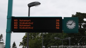 U-Bahn Information on Whit Monday at 9.05am during the Hessentag