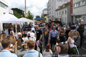 The Adenauerallee in Oberursel on Whit Monday during the Hessentag The Adenauerallee in Oberursel on Whit Monday during the Hessentag