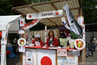 The Japanese stand at the Worldfest