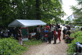 The starting point for the sponsored walk near Oberstedten