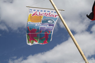 A flag at the Hessentag in Wetzlar