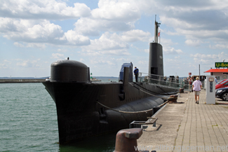 H.M.S. Otus in Sassnitz harbour