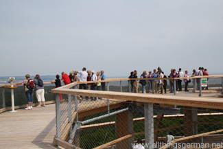 The viewing platform at the top of the tower