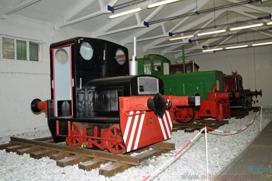 Shunters and industrial locomotives at the Railway and Technical Museum on Rügen