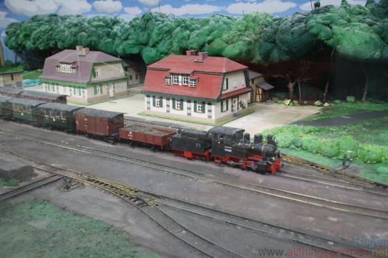 A model railway at the Railway and Technical Museum on Rügen