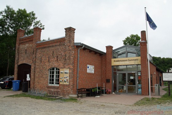 The entrance to the chalk museum (Kreidemuseum) in Gummanz