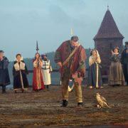 Volker Walter with a falcon