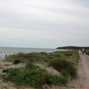 The path along the beach heading out of Vitte