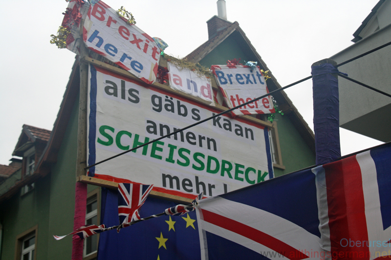 Kunstgriff Oberursel - Brexit here and Brexit there - als gäbs kaan annern Scheissdreck mehr! (3rd March, 2019)