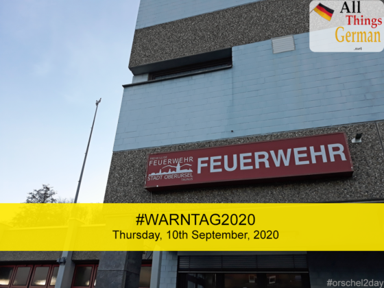 Today (10th September, 2020), sirens across Germany will be tested together for the first time since re-unification.
At 11am not only will all the sirens across the country be activated, but various warning apps on smartphones will receive push messages.