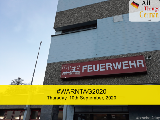 Today (10th September, 2020), sirens across Germany will be tested together for the first time since re-unification.

At 11am not only will all the sirens across the country be activated, but various warning apps on smartphones will receive push messages.