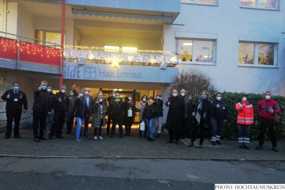 The first mobile team at Alten- und Pflegeheim Haus Emmaus in Oberursel (Photo: Hochtaunuskreis)