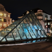 A December Evening at the Epinay-Platz in Oberursel