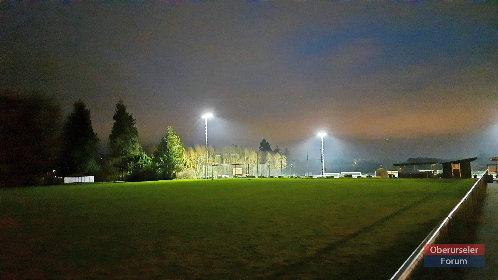 Floodlights at the Eintracht Oberursel Football Ground