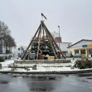 The Christmas Pyramid at the Homm Roundabout in Oberursel