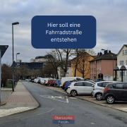 This road is set to become a “Fahrradstrasse”