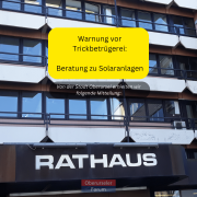 Beware of solar energy phone calls