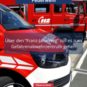 Über den “Franz-Janz-Weg” soll es zum Gefahrenabwehrzentrum gehen