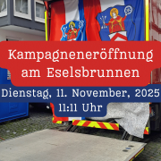 Ausrufung der Fastnacht – Kampagneneröffnung am Eselsbrunnen in Oberursel (11.11.2025)