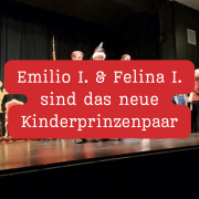 Emilio I. und Felina I. sind das neue Kinderprinzenpaar des BCV in Oberursel.