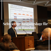 Schwierige Ausgangslage für den Haushalt