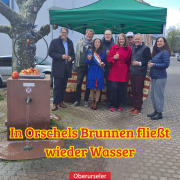 In Orschels Brunnen fließt wieder Wasser