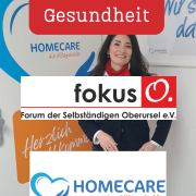 Fokus auf Gesundheit: HOMECARE – die Alltagshelfer (Region Wetterau & Taunus)
