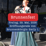 Eröffnungsrede von Brunnenkönigin Emily I.