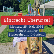 Eintracht Oberursel Pfingstturnier Siegerehrung