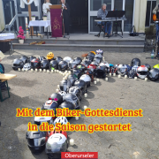Mit dem Biker-Gottesdienst in die Saison gestartet