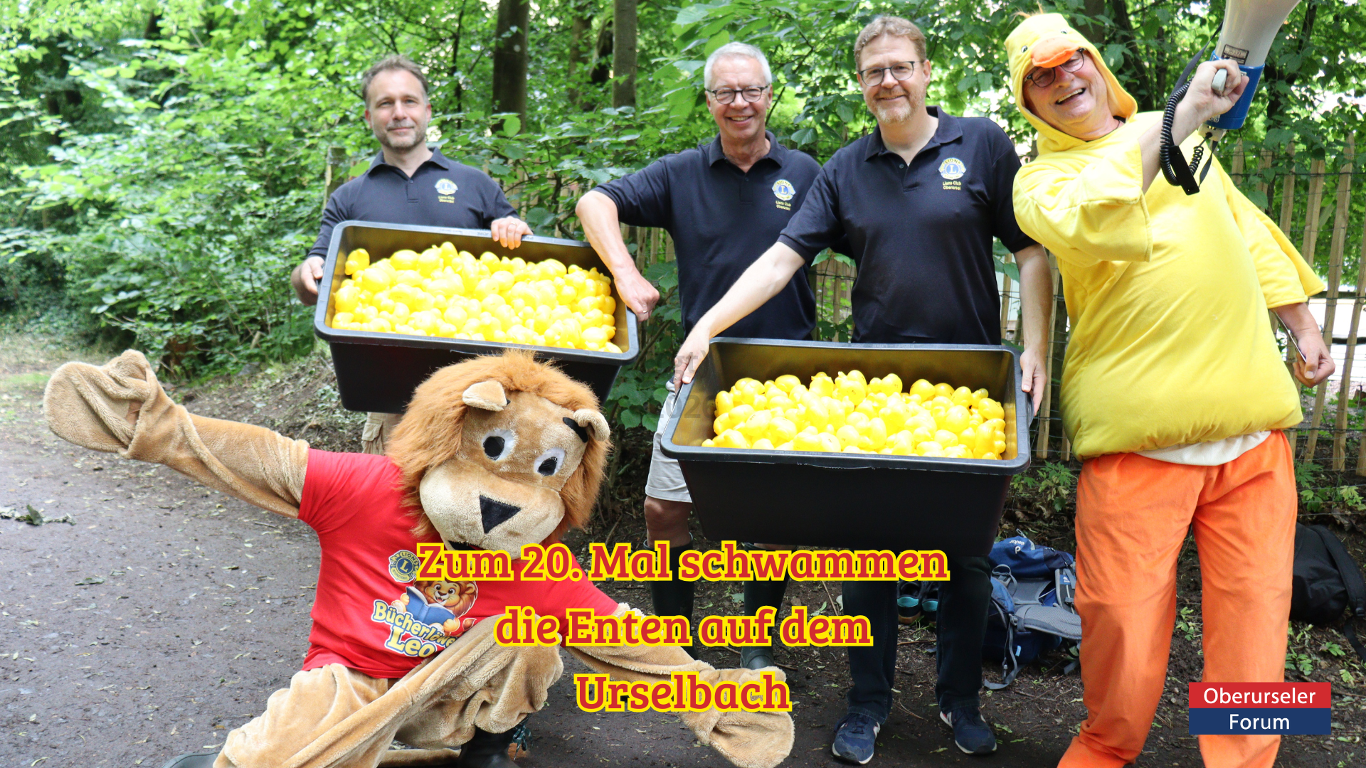 Zum 20. Mal schwammen die Enten auf dem Urselbach