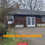 Asbest in der alten Flughalle?