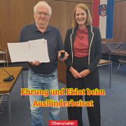 Ehrung und Eklat beim Ausländerbeirat