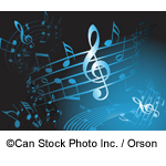 Blue musical notes - ©Can Stock Photo Inc. / Orson