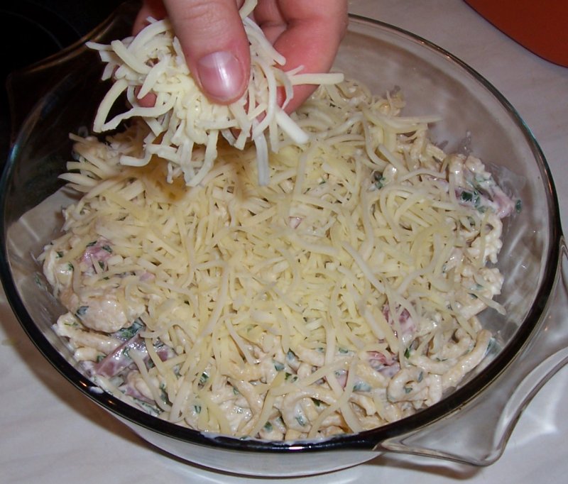 cover with grated cheese