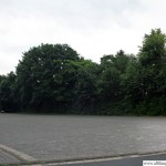 Part of the car park at the swimming pool