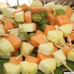 Pineapple, Mango and Grape Sticks