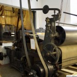 Machinery from a paper mill exhibited in the Vortaunusmuseum