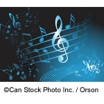 Blue musical notes - ©Can Stock Photo Inc. / Orson