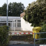 The entrance to the unused classrooms in the Marxstrasse