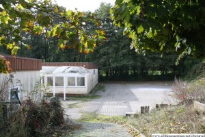 The playground behind the unused classrooms in the Marxstrasse
