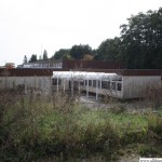 The playground behind the unused classrooms in the Marxstrasse